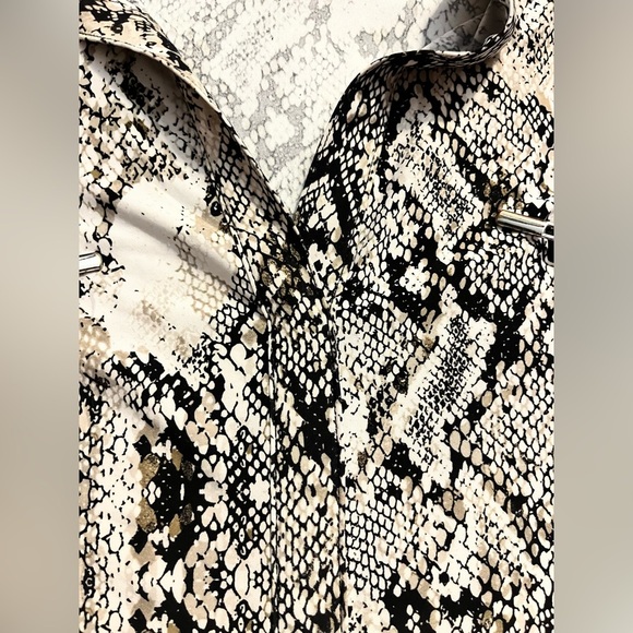INC International Concepts Animal Print Zip Detail Shirt Women's Top Size XXL - Picture 13 of 16